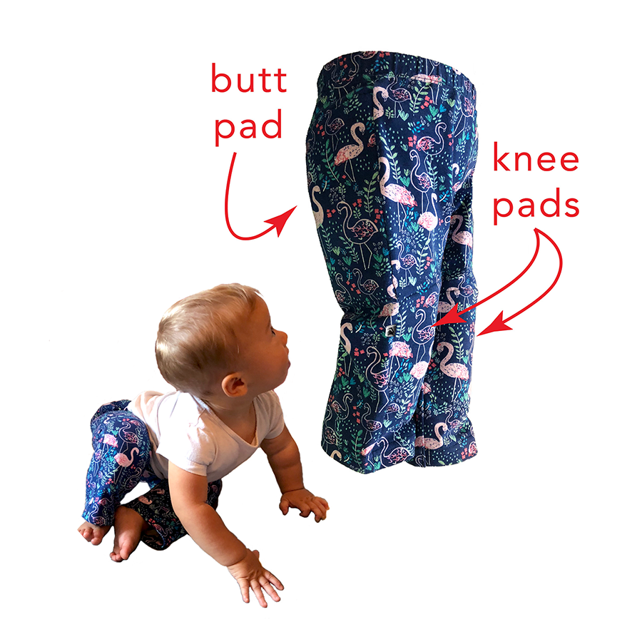 Pants with knee pads for best sale crawling babies