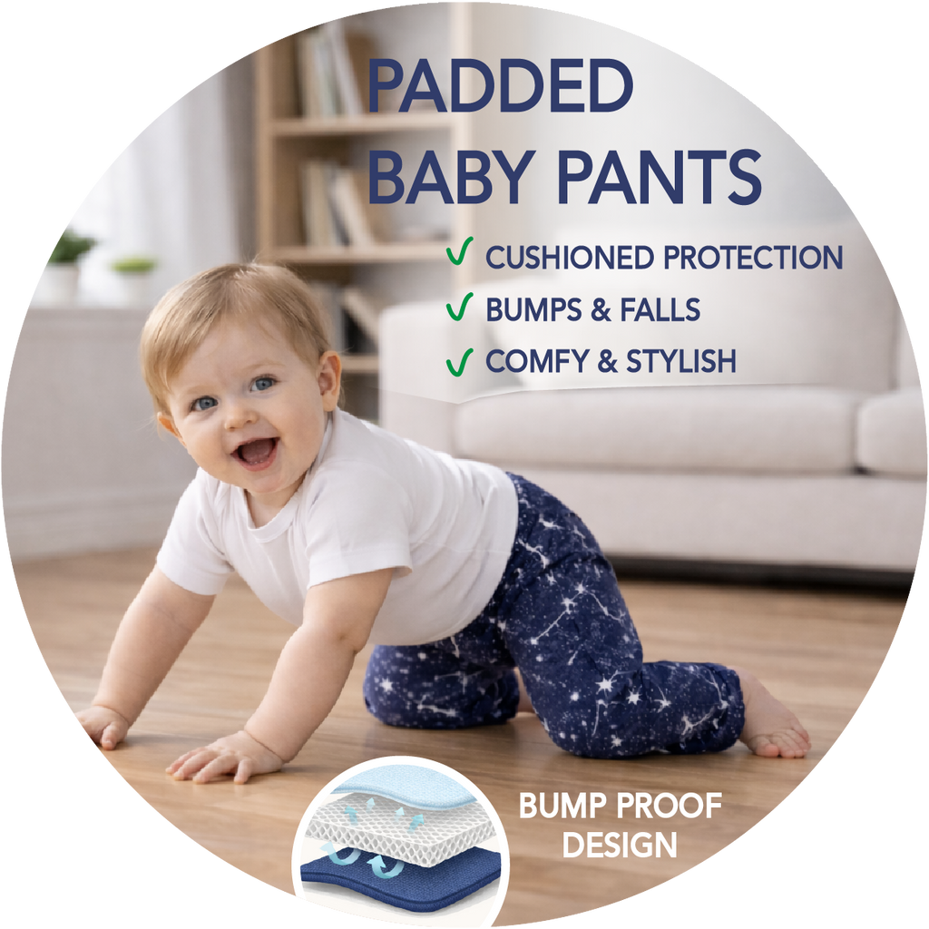 Best Baby Crawling Pants with Knee Protection, Infant Crawling Leggings, Soft Stretch Cotton
